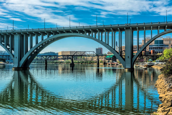 Henley Street Bridge Knoxville,Tn.  by Ann Allison Cote'