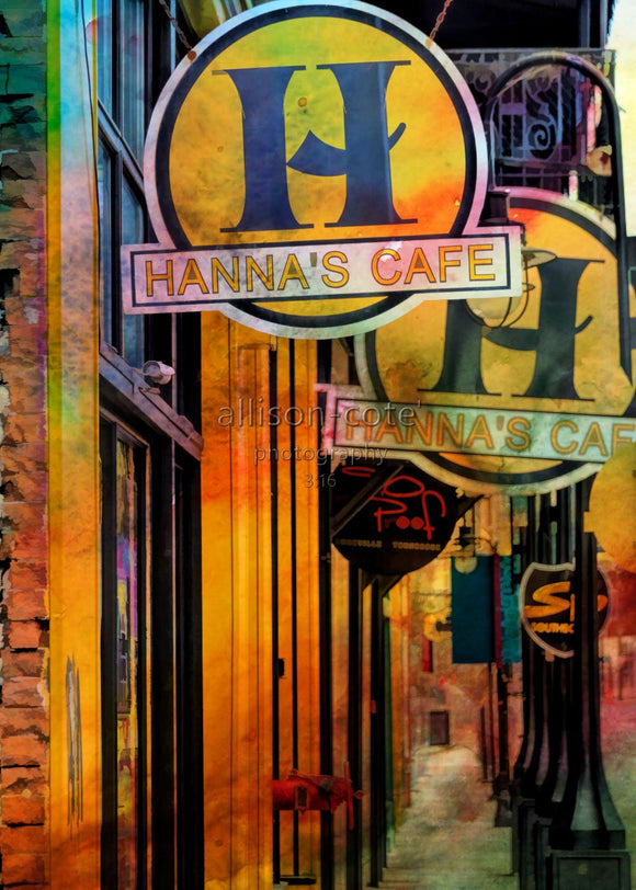 Hanna's Cafe by Ann Allison Cote'